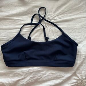 Alo Airlift Intrigue Sports Bra in Navy